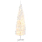 6' Pre-Lit Slim Noble Fir Christmas Tree - 200 Warm White LED Lights & 390 Tips, Perfect for Holiday Decor 2024