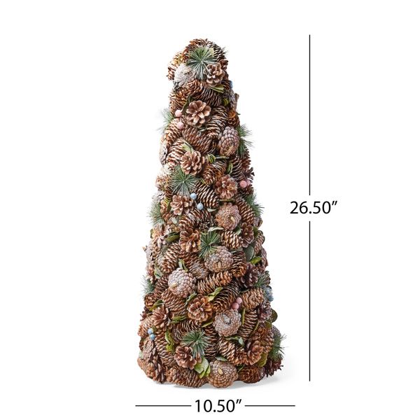 “Pine Cone Christmas Tabletop Tree – Charming Holiday Decor for Festive Celebrations 2024”