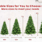 Prelit 6FT Realistic Green Christmas Tree with 350L LED Lights - Fluffy and Stable Holiday Decor