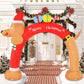 8-Foot Dachshund Inflatable Christmas Arch – LED Lit with Presents, Outdoor Decoration, Holiday Decor 2024