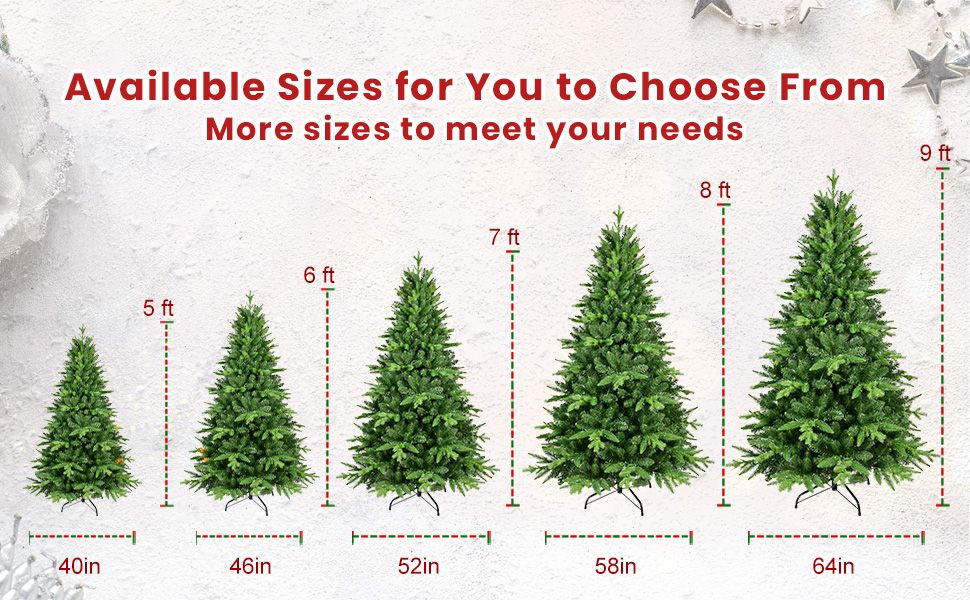 Realistic 5FT Prelit Christmas Tree with 850 Tips - Perfect Holiday Decor, Eco-Friendly PE+PVC Design, Festive LED Lights