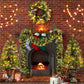 4-Piece Pre-Lit Christmas Tree Set with 3FT Entrance Trees, Wreath & Garland - LED Lights Holiday Decor 2024