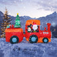 8.6 ft LED Lit Inflatable Christmas Train – Colorful Holiday Decor for Outdoor Use, Christmas 2024