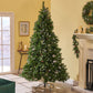 7 ft Frosted Christmas Tree with Pine Cones and Red Berries – Elegant Holiday Decor for Home, Christmas 2024