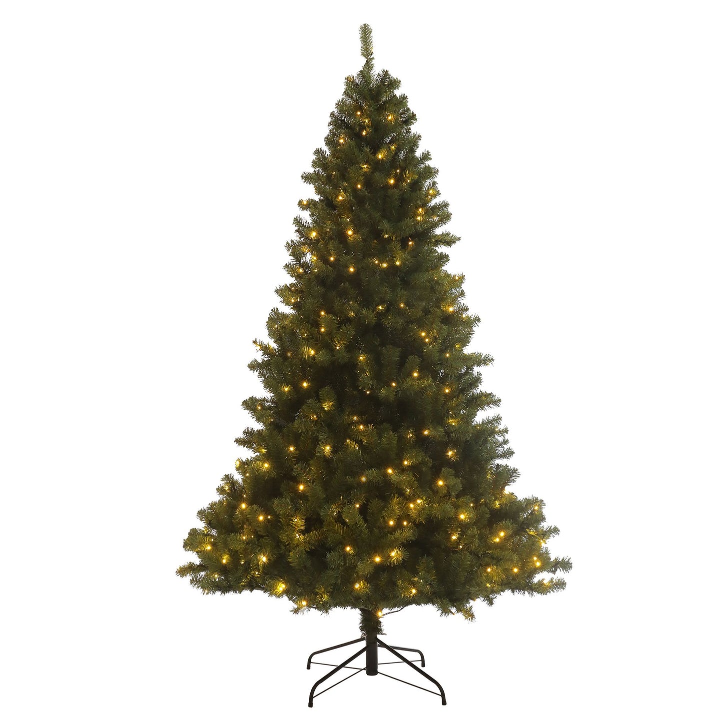 7.5 ft Pre-Lit Artificial Christmas Tree – Realistic Hinged Design with 400 LED Lights, Perfect Holiday Decor for 2024