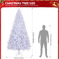 9 FT Pre-Lit White Christmas Tree – Realistic Hinged Pine with 650 LED Lights & Remote Control, Perfect Holiday Decor for Home & Office 2024