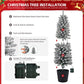 Set of 3 Snow-Flocked Pre-Lit Christmas Trees – 3/4/5 FT with Warm LED Lights, Perfect Holiday Decor for Home & Office 2024