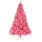 6 FT Unlit Pink Christmas Pine Tree - Full & Lush Holiday Decor with 1000 Branch Tips, Perfect for Home & Office Celebrations 2024