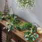 Eucalyptus Leaf Vine Garland – 80-inch Elegant Greenery, Ideal for Holiday Decor, Christmas 2024