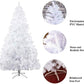 8 Ft Eco-Friendly PVC Christmas Tree - 1500 Tips for Festive Decoration, Sturdy Metal Base, Perfect Holiday Centerpiece