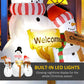 Inflatable Christmas Snowman Trio – LED Lit, Outdoor Safe Holiday Decor, Christmas 2024