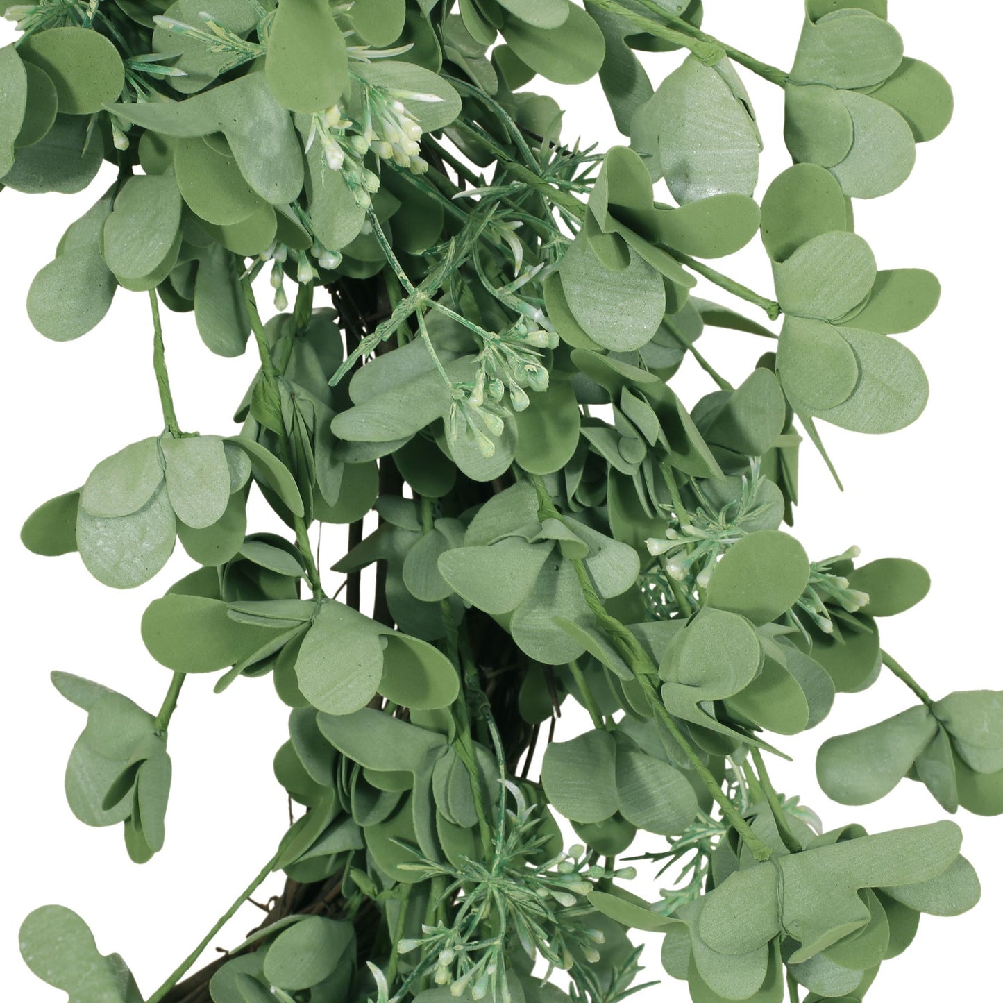 27-Inch OXALIS CORNICULATA Wreath – Elegant Floral Design for Front Door, Holiday Decor 2024