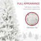 6ft White Christmas Tree – Realistic Holiday Decor with Flame Retardant Branches, Perfect for Indoor Use Christmas 2024