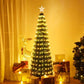 6 ft Pre-Lit Colorful Christmas Tree with RGB LED Lights & Star Finial – Festive Holiday Decor for Home & Office 2024