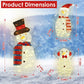 3-Piece 30-inch LED Lit Snowman Family Decorations – Adorable 2D Outdoor Winter Wonderland Decor, Perfect for Lawn & Holiday Cheer 2024