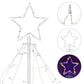 12FT Lighted Spiral Christmas Cone Trees/RGBY