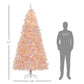 7.5 ft Pre-Lit Pink Christmas Tree – Festive Holiday Decor with 500 LED Lights, Perfect for Indoor Christmas 2024