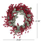 29" Lightweight Eucalyptus & Berry Wreath – Festive Holiday Decor for Front Door, Christmas 2024