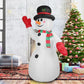 Giant 7.9FT Inflatable Christmas Snowman – LED Light-Up Decor with Waterproof Design for Outdoor Lawn, Holiday Festivities 2024