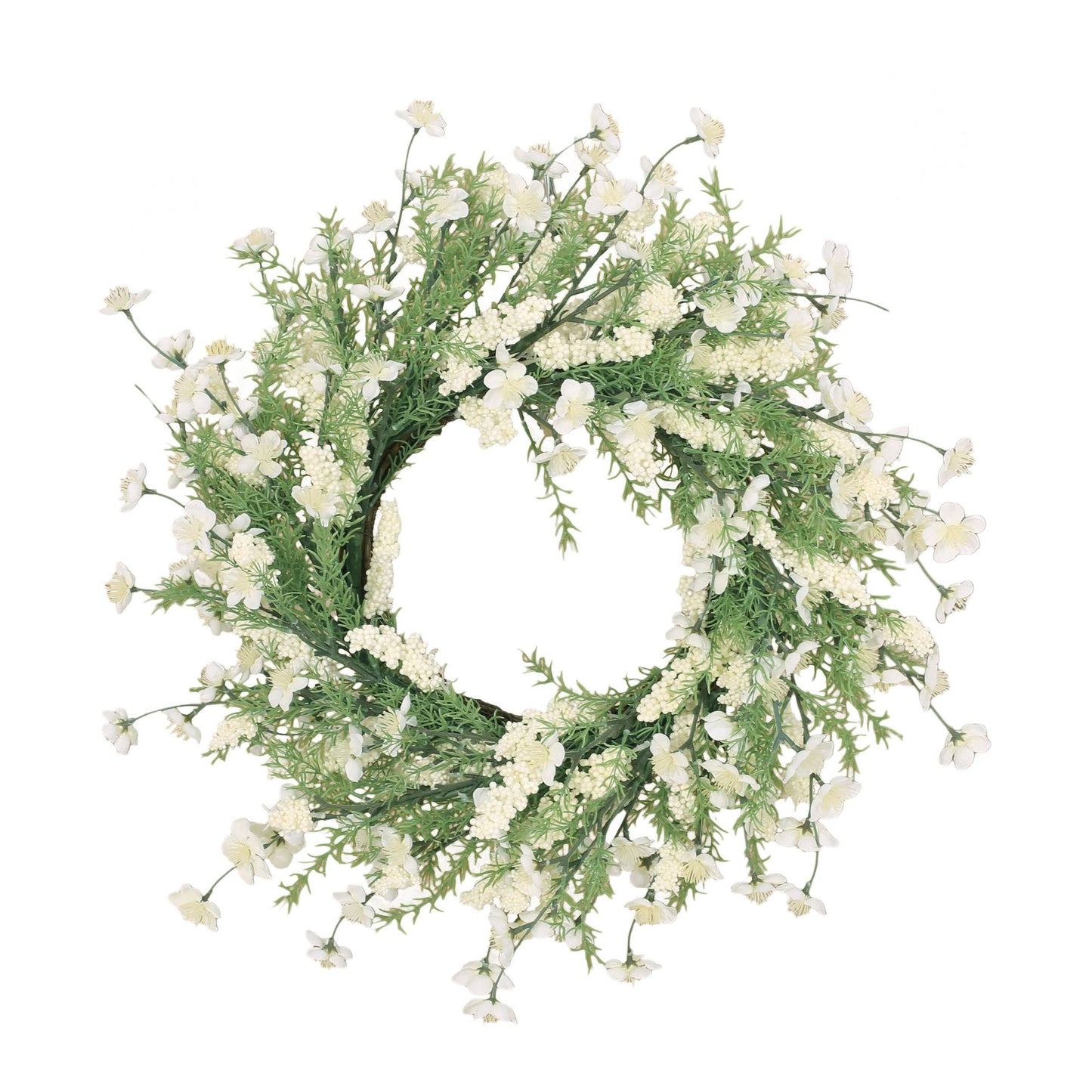 30-inch Silk Plum Blossom Wreath – Spring-Inspired Floral Decor for Year-Round Use, Home Accent 2024