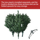 8ft Fireproof PVC Hinged Green Artificial Christmas Tree - Eco-Friendly Holiday Decor for 2024