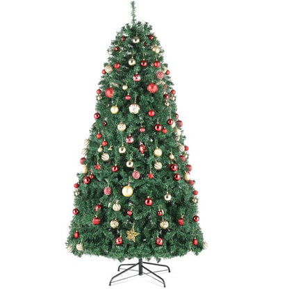 12ft PVC Christmas Tree with 7794 Tips - Automatic Structure, Durable Green Holiday Decor for 2024