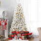 6FT Pre-Lit PVC Christmas Tree with Memory Wire - Fluffy Design for Festive Holiday Decor 2024