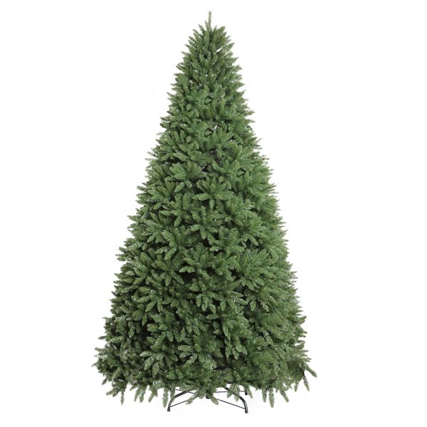 12ft PVC Christmas Tree with 7794 Tips - Automatic Structure, Durable Green Holiday Decor for 2024