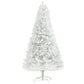 6ft Unlit White Artificial Christmas Tree with 1000 Branch Tips, Auto Open Design, Steel Base, Ideal Holiday Decor for Home & Office 2024