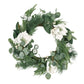 21.75-inch Magnolia Leaves Wreath – Lush Greenery for Front Door, Holiday Decor 2024