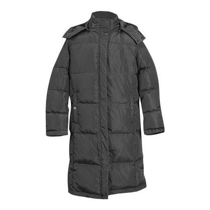 Insulating Women's Long Coat - Quilted Polyester, Commute