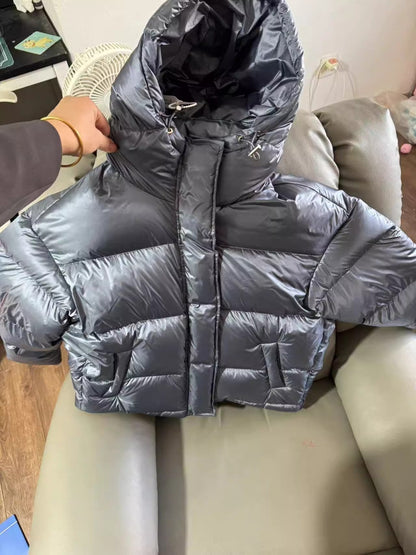 Insulating Women's Puffer Jacket - Oversized Quilted, Down