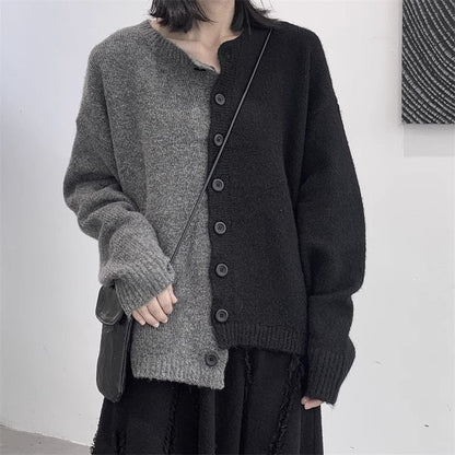 Oversized Women’s Sweater Coat - Button Front, Acrylic