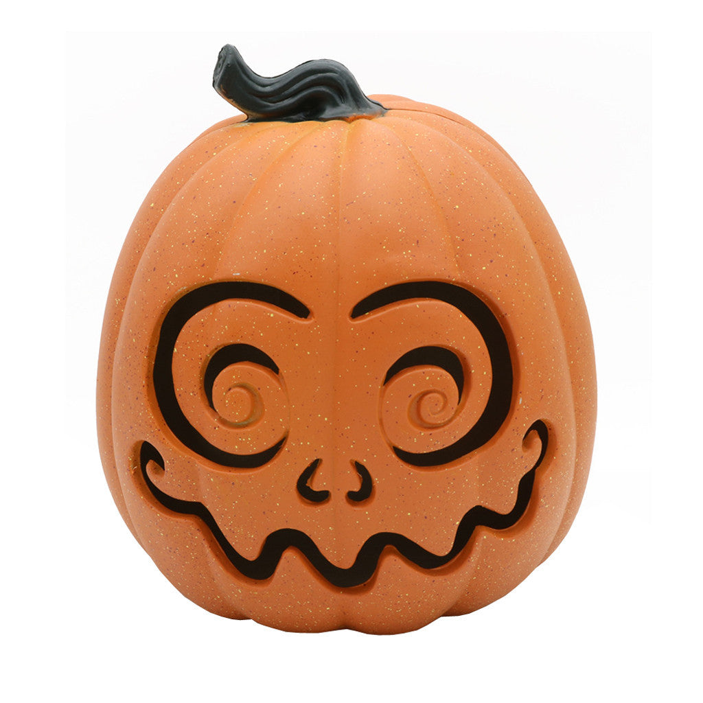 Halloween Pumpkin Lantern Plastic Blow Molded Decor