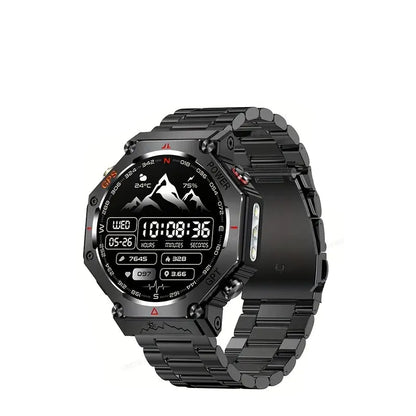 Military Smart Watch Rugged GPS Compass Altimeter Barometer 10ATM Waterproof AMOLED Bluetooth Call Fall 2025 Gear