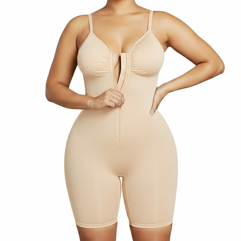 Seamless Women's Shapewear Bodysuit - full-body shaping, spandex blend, everyday wear