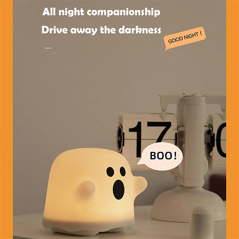 Silicone Night Light Touch Lamp Bedside Cute Halloween