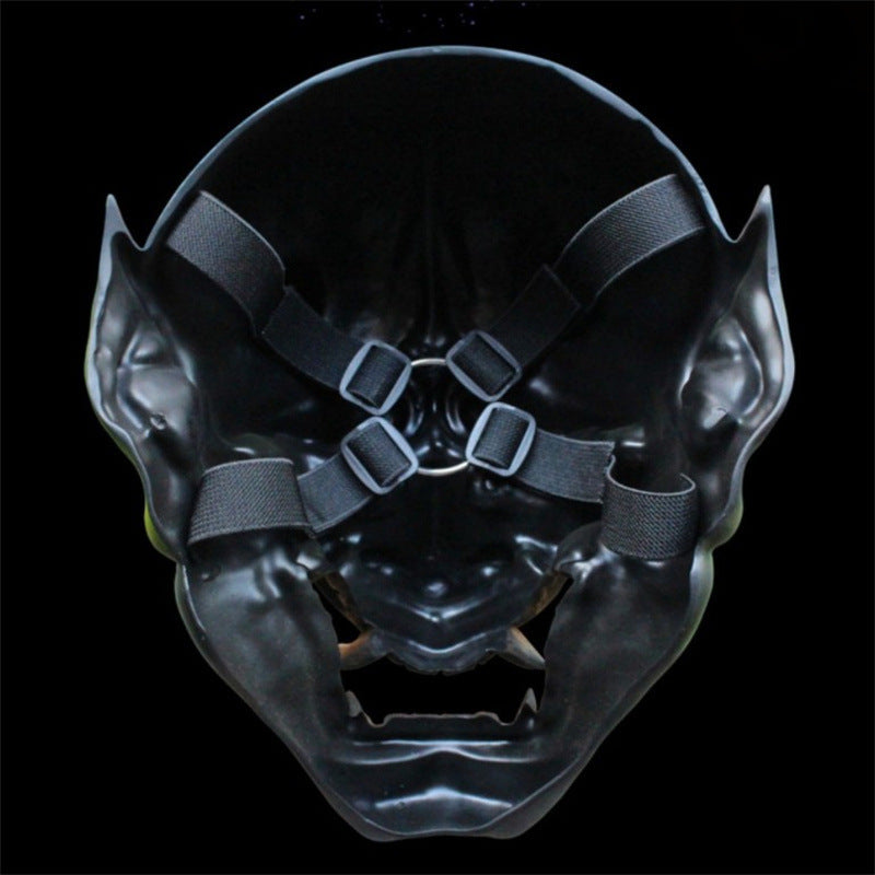 Harpiks Demon Maske Fullt Ansikt Hornet Cosplay Halloween 2025