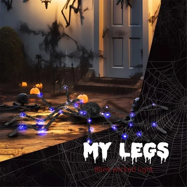 Light Up Oversized Spider Halloween Decoration Yard Prop