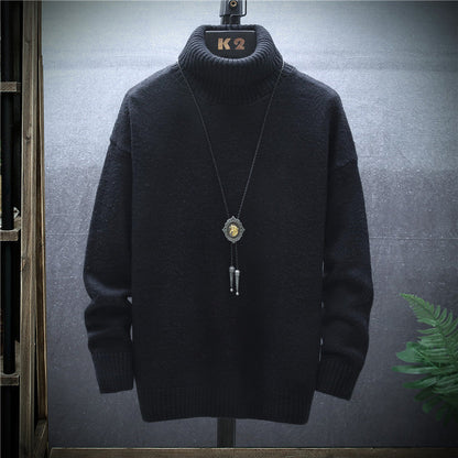 Warmer Jugend-Rollkragenpullover – Lockerer Schnitt, Wollmischung