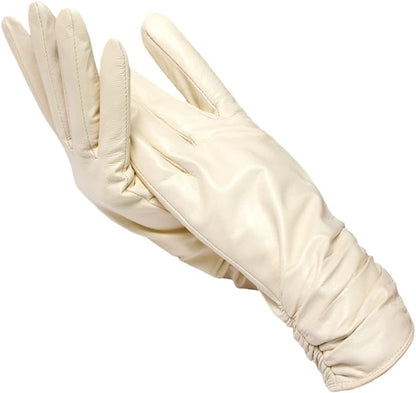 Soft Classic Women Leather Gloves - Tailored Wool Lined