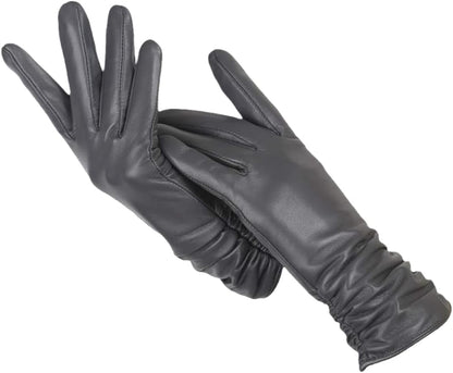 Soft Classic Women Leather Gloves - Tailored Wool Lined