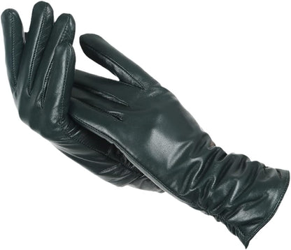 Soft Classic Women Leather Gloves - Tailored Wool Lined