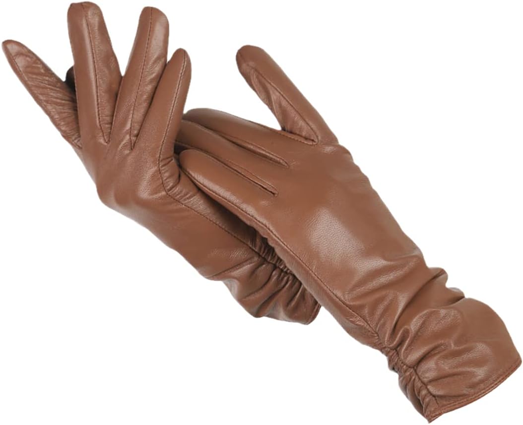 Soft Classic Women Leather Gloves - Tailored Wool Lined