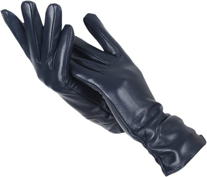 Soft Classic Women Leather Gloves - Tailored Wool Lined