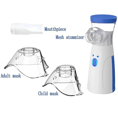 Nebulizer bærbar mini mesh nebulizer til voksne og børn stille inhalator på farten tilbage til skole 2025