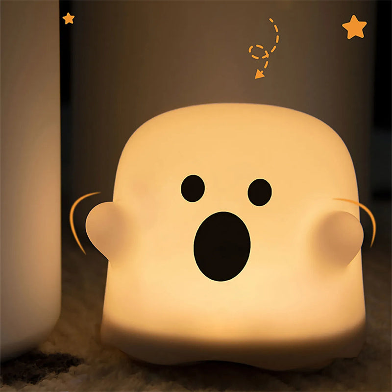 Silicone Night Light Touch Lamp Bedside Cute Halloween