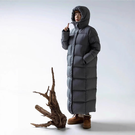 Insulating Women’s Down Coat - Ultra Long Goose Down