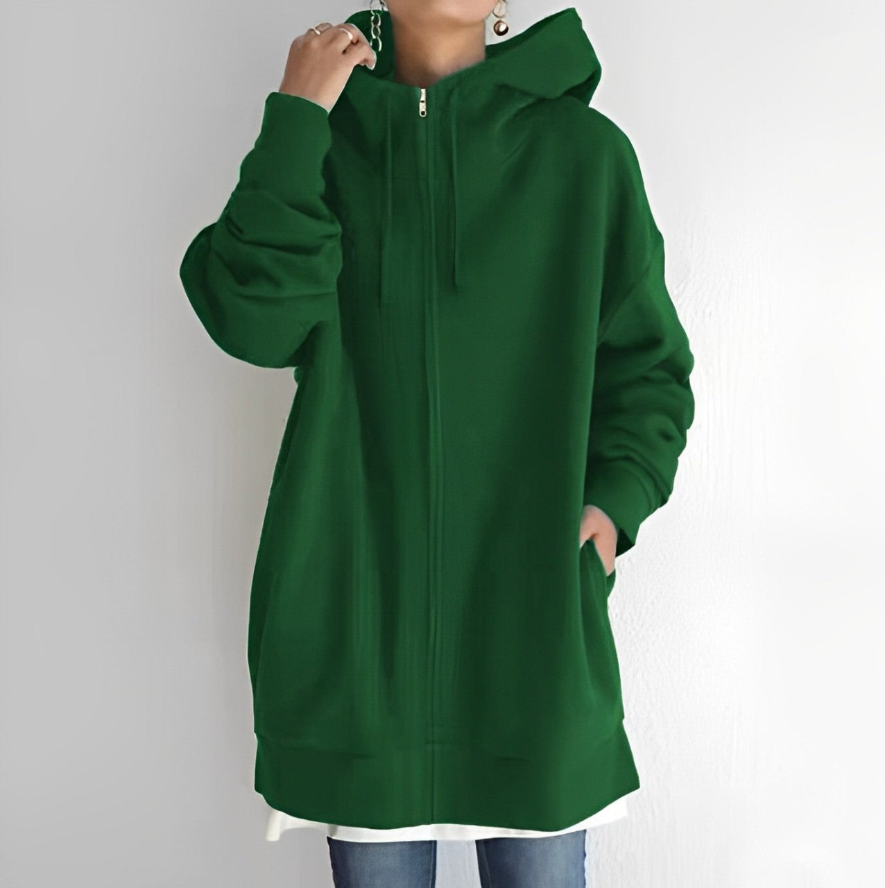 Warm Womens Fleece Hoodie - Oversized, Brushed Fleece