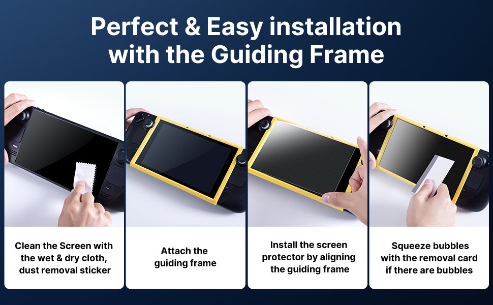 Protector de pantalla mate OLED para Steam Deck paquete de 2 kit antirreflejos